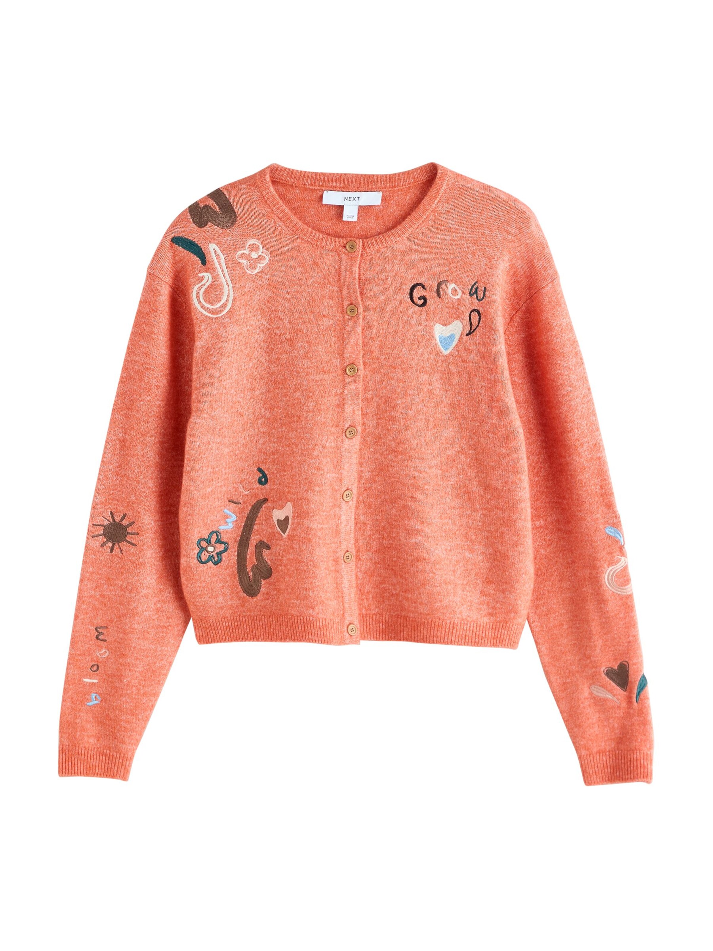 Next Strickjacke in Orange: Vorderseite