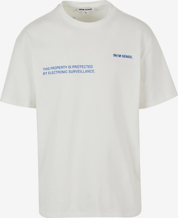 T-Shirt 9N1M SENSE en blanc : devant