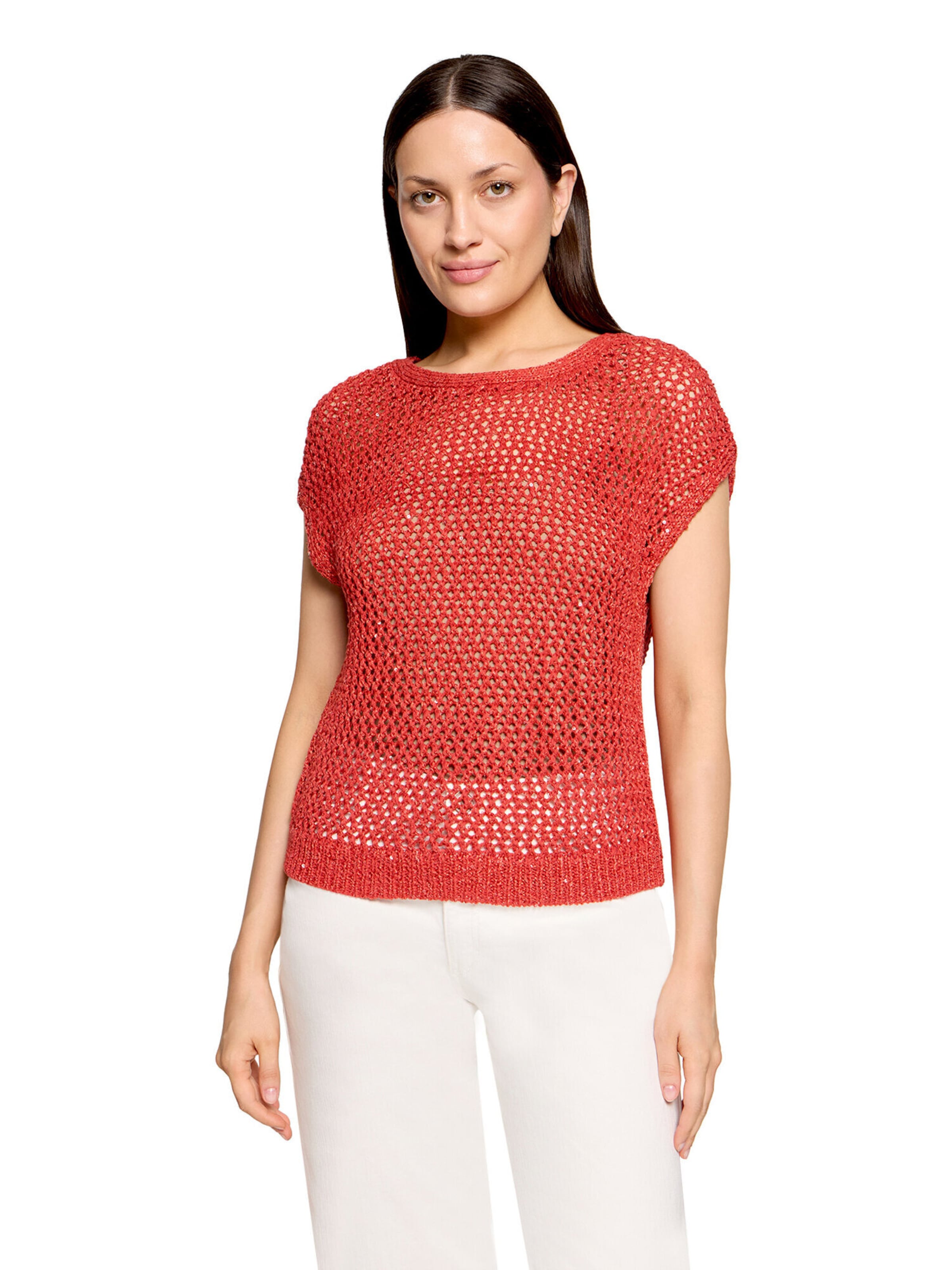 Betty & Co Strickpullunder mit Effektgarn in Braun: Vorderseite
