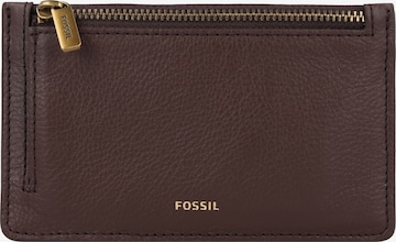 FOSSIL Sleutelhanger 'Logan' in Bruin: voorkant