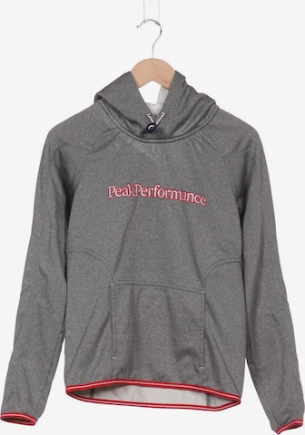 PEAK PERFORMANCE Sweatshirt & Zip-Up Hoodie in M in Grey: front