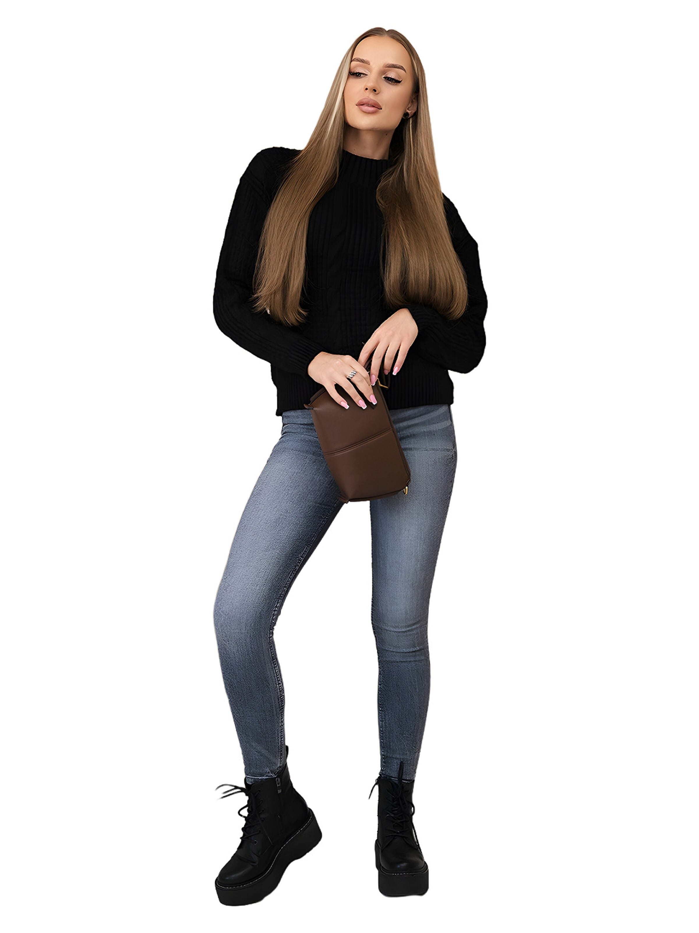 Lumera Sweter w kolorze czarny