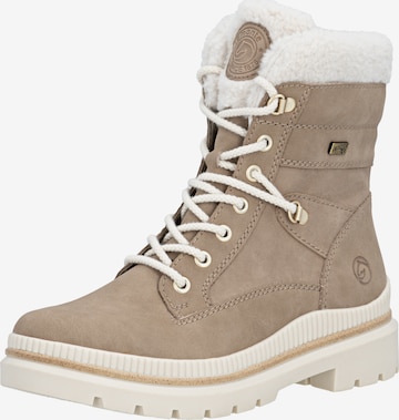 REMONTE Schnürstiefelette in Beige: Vorderseite