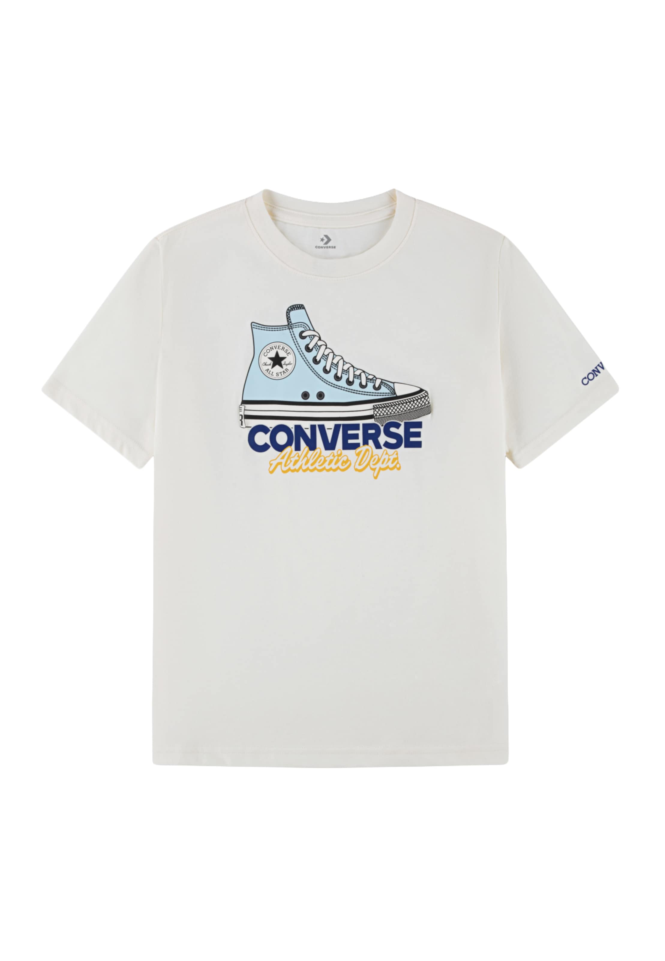 CONVERSE - Camiseta en blanco: frente