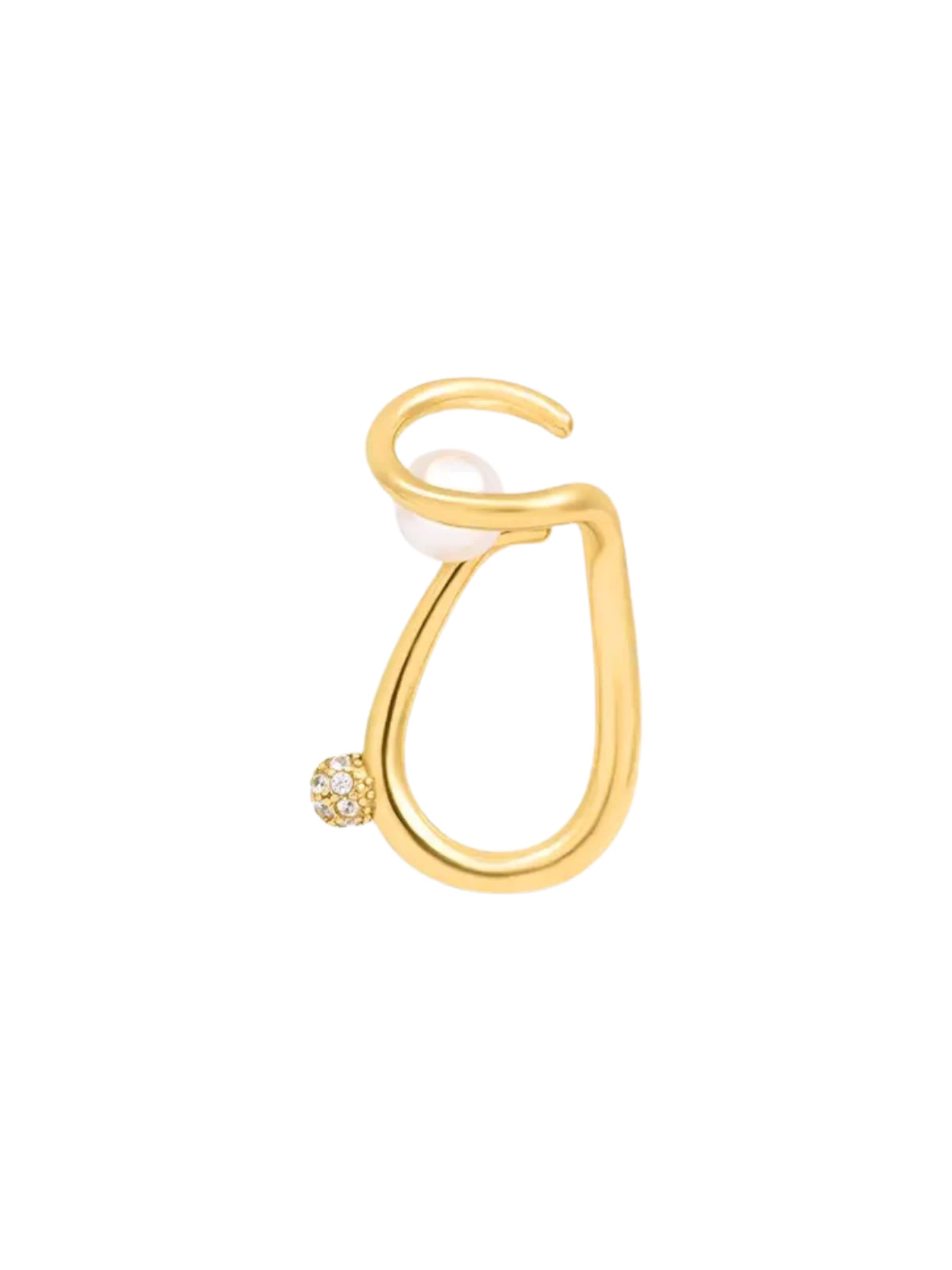 YParis - Pendientes 'Ear cuff YUNA' en oro