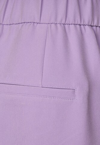 STREET ONE Wide leg Pleated Pants in Purple