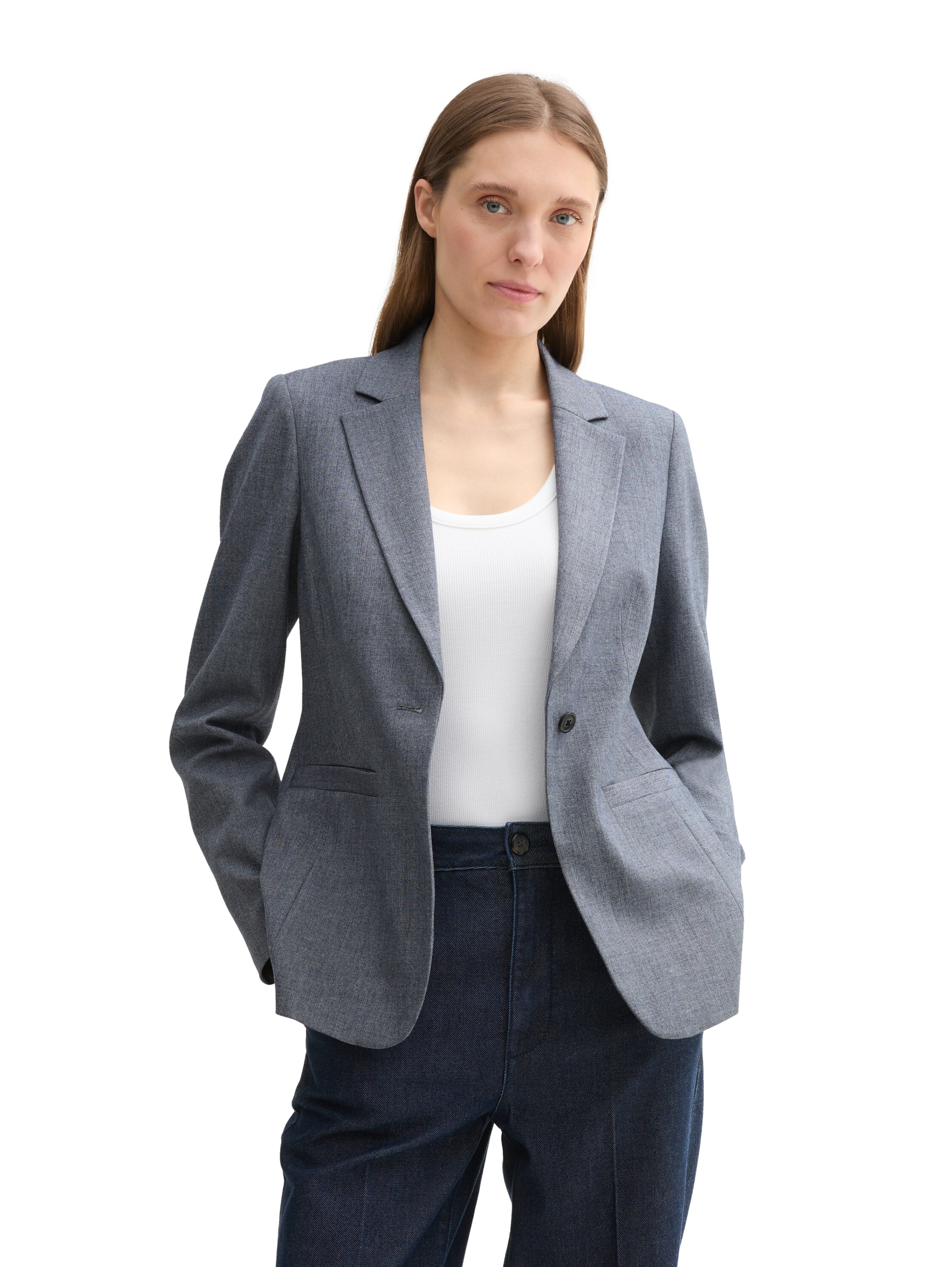 TOM TAILOR Blazer in Blau