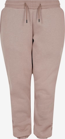 Urban Classics Tapered Broek in Roze: voorkant