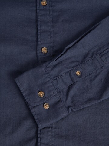 mėlyna JACK & JONES Standartinis modelis Marškiniai 'Lub'