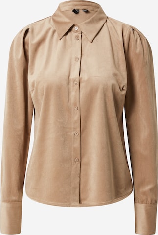 Camicia da donna 'IDA' di VERO MODA in marrone: frontale