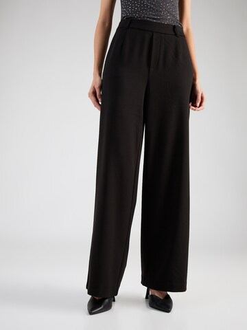 VILA Regular Pants 'Varone' in Black: front