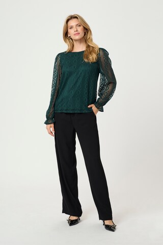 Cream Bluse 'Valerie' i grøn