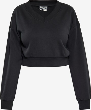 ROCKEASY Sweatshirt in Black: front