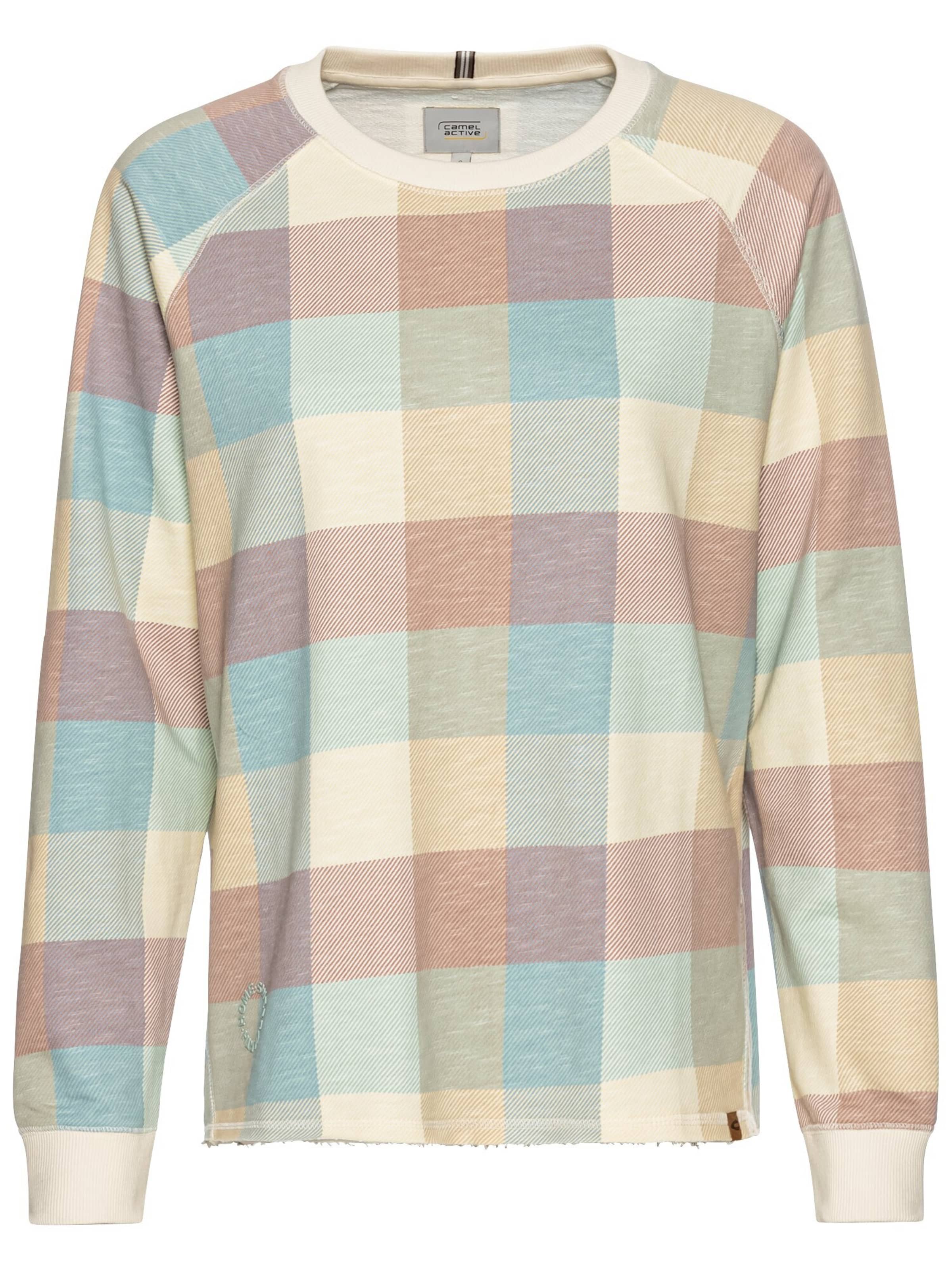 CAMEL ACTIVE Sweatshirt mit Karomuster in mischfarben, Produktansicht