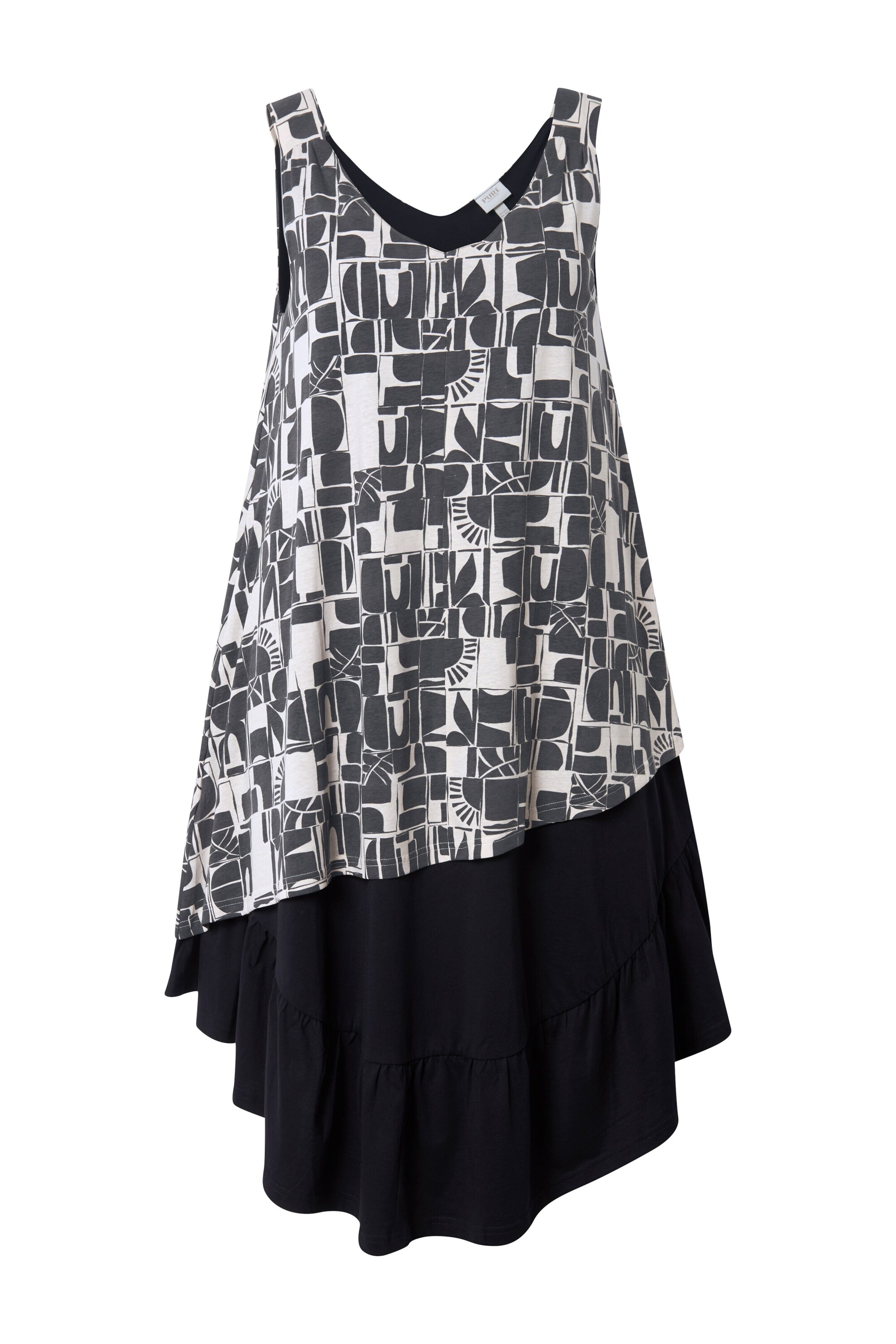 Ulla Popken Kleid in Grau: Vorderseite