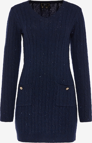 Robe faina en bleu : devant