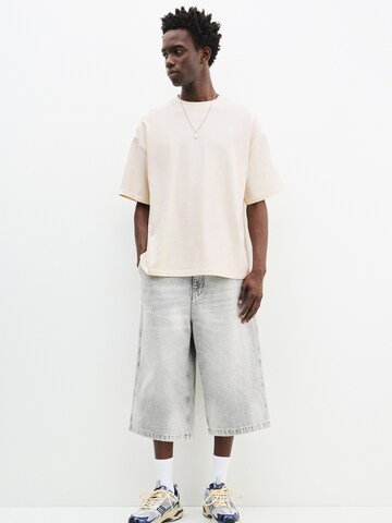 T-Shirt Pull&Bear en blanc : devant