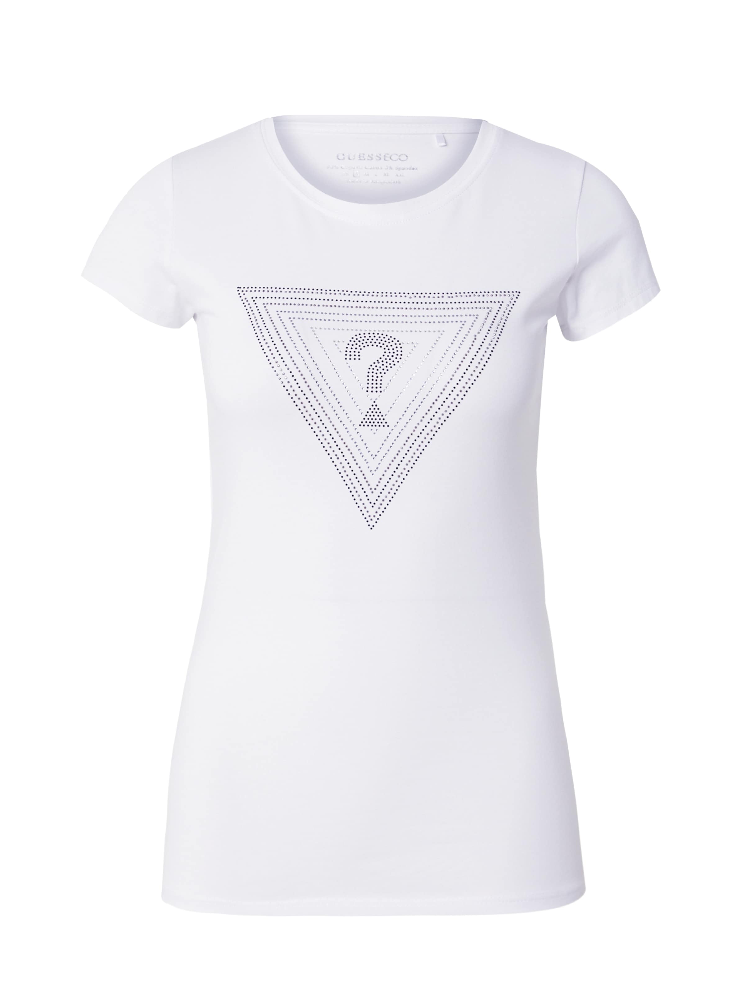 T-shirt GUESS en blanc : devant