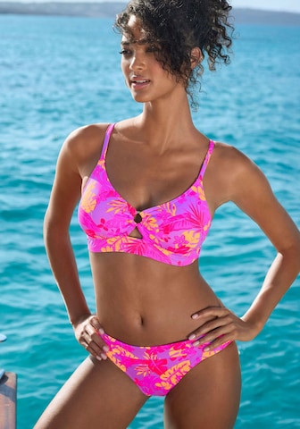 Bustier Hauts de bikini VENICE BEACH en rose : devant