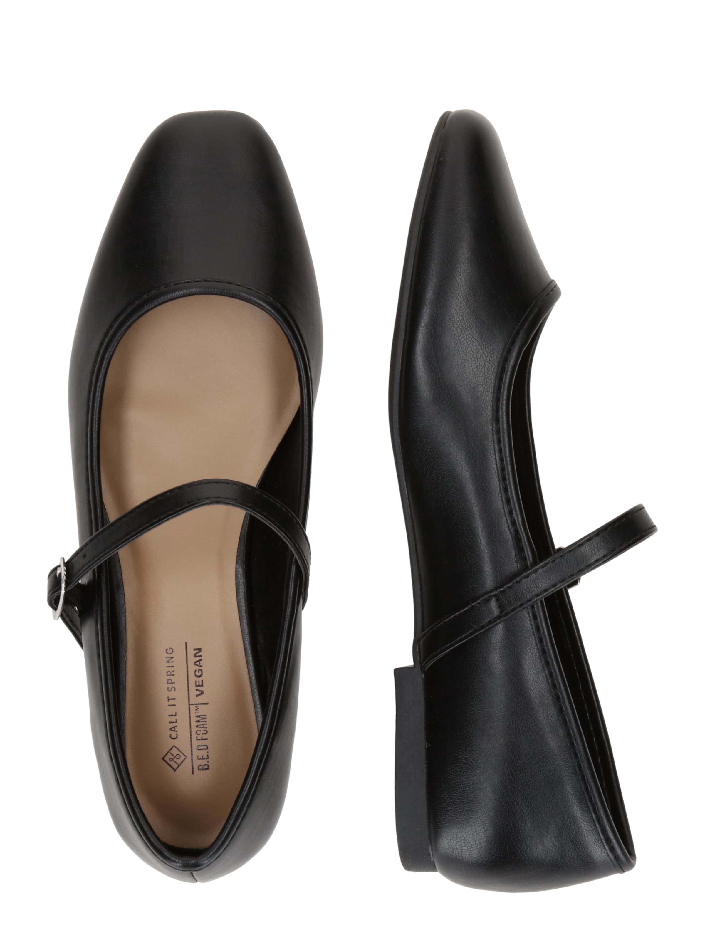 CALL IT SPRING Ballerinasko med rem 'JANEYY' i sort