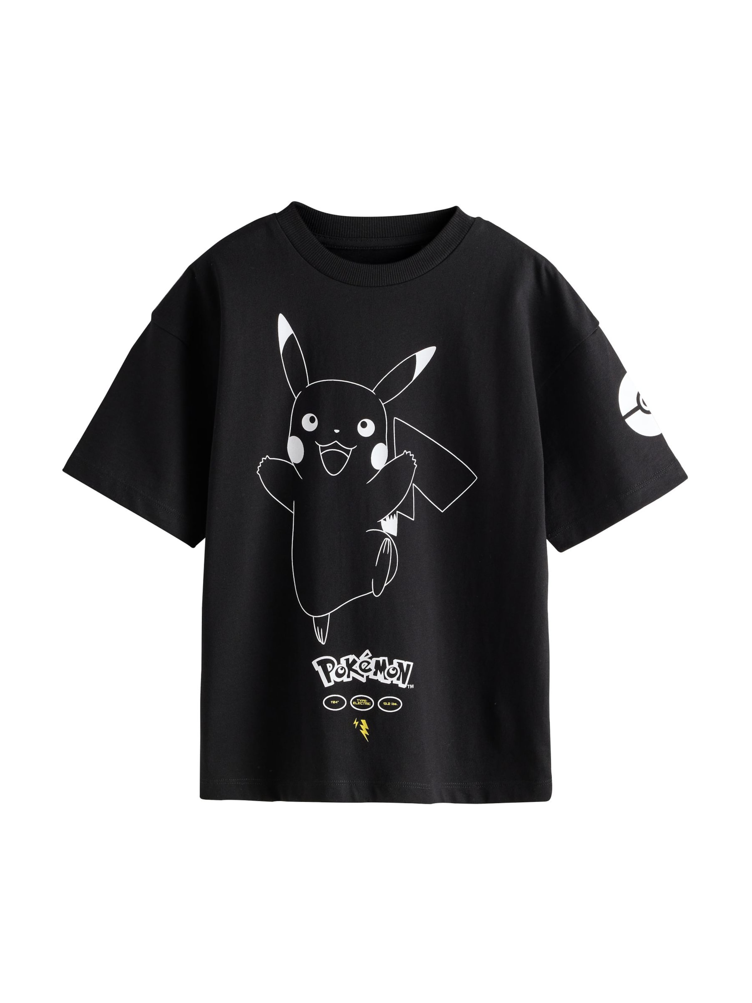 T-Shirt 'Pokémon' Next en noir : devant