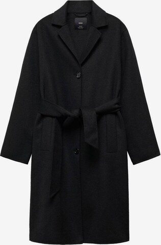 MANGO Between-Seasons Coat 'Cuca' in Black: front