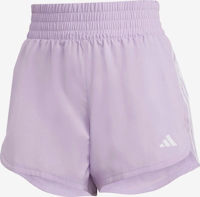 ADIDAS PERFORMANCE Sporta bikses 'PACER', krāsa - pasteļlillā / balts, Preces skats