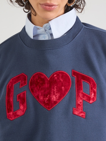 GAP Sweatshirt 'HERITAGE' in Blauw