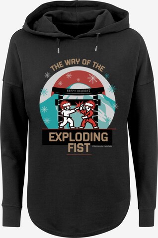 Sweat-shirt 'Retro Gaming Way of the Exploding Fist Christmas Design' F4NT4STIC en noir : devant
