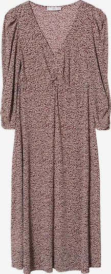 MANGO Kleid 'Pomelo' in hellbeige / burgunder, Produktansicht