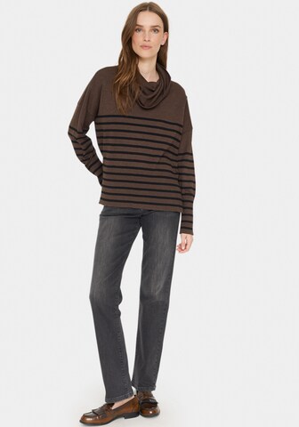 Pull-over 'Grila' SAINT TROPEZ en marron