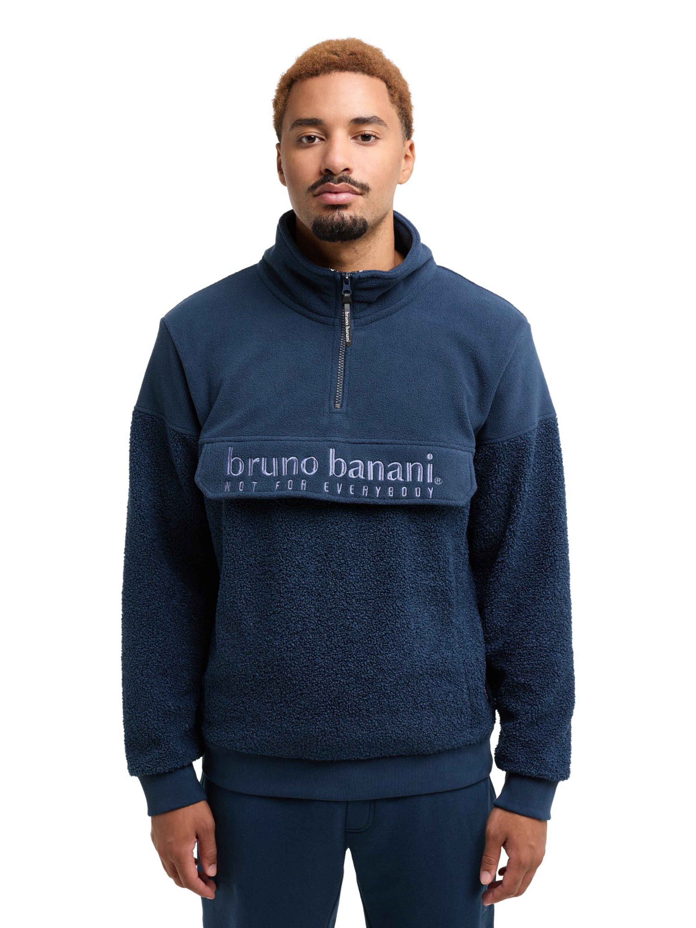 Bruno Banani Sweatshirt 'Cash' in Blue: front