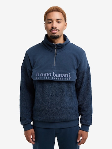BRUNO BANANI Sweatshirt 'Cash' in Blauw: voorkant