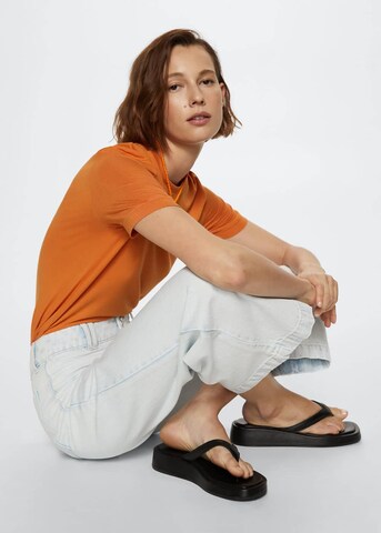 MANGO Wide Leg Jeans i blå