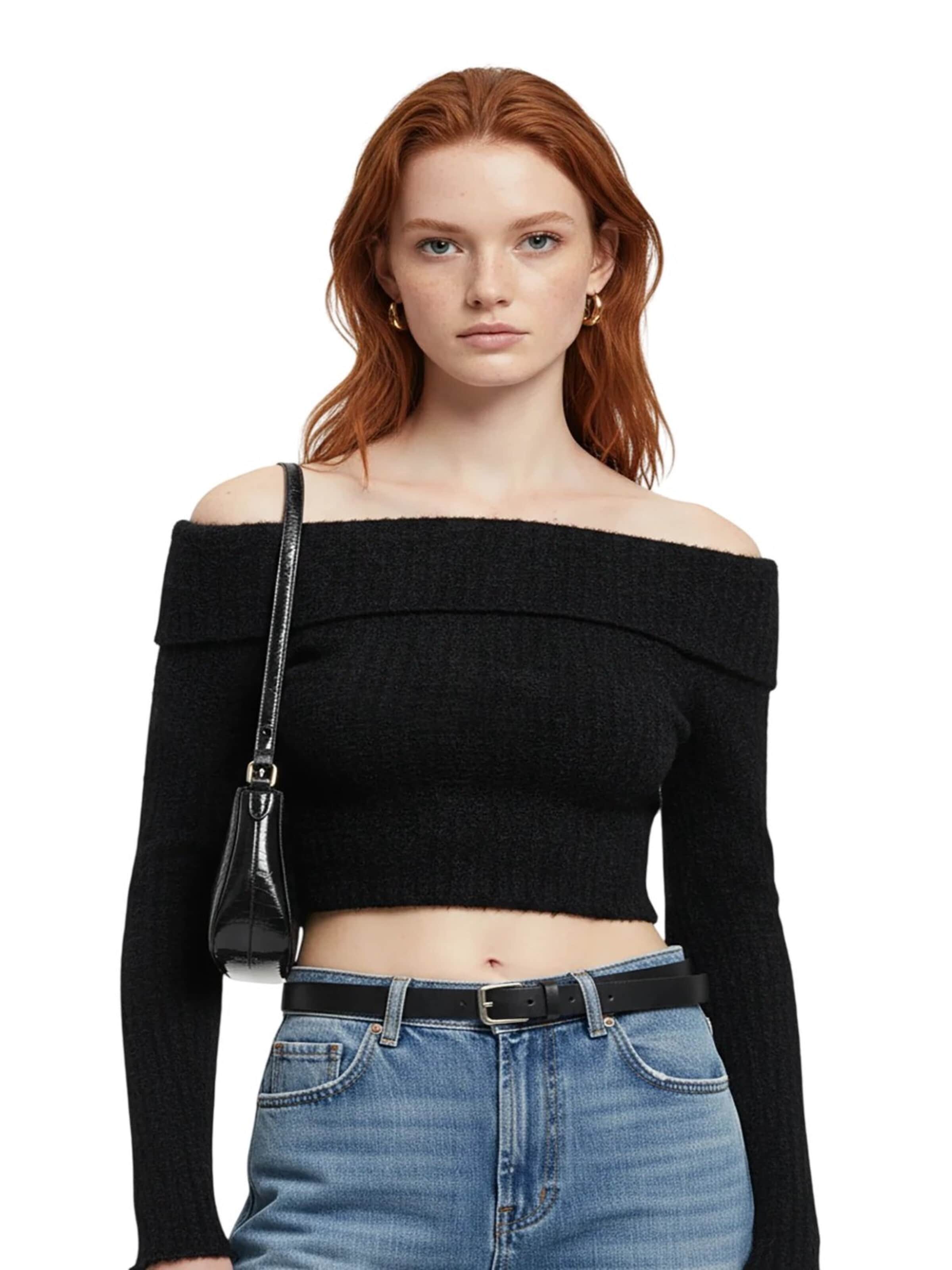 Alexa Dash Pullover in Schwarz