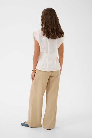 CULTURE - Blusa 'CUMalue Antoinett' em branco