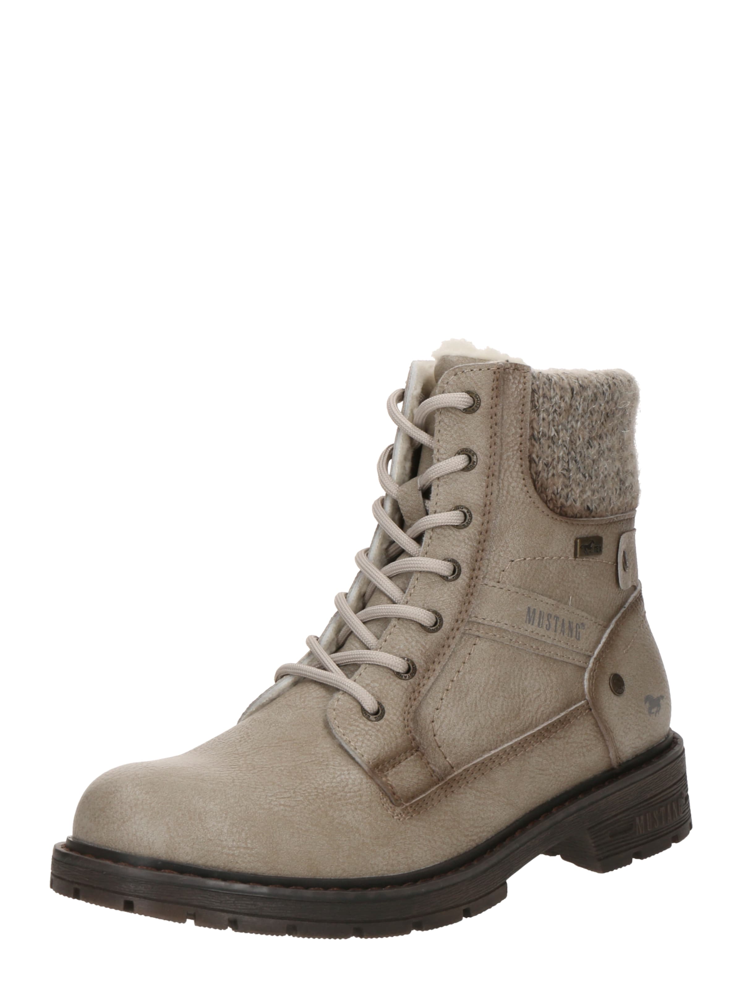 MUSTANG Snørestøvletter 'Bienke' i grå: forside