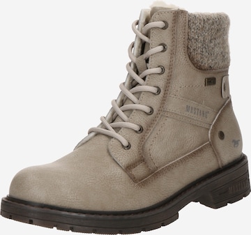 Stivaletto stringato 'Bienke' di MUSTANG in grigio: frontale
