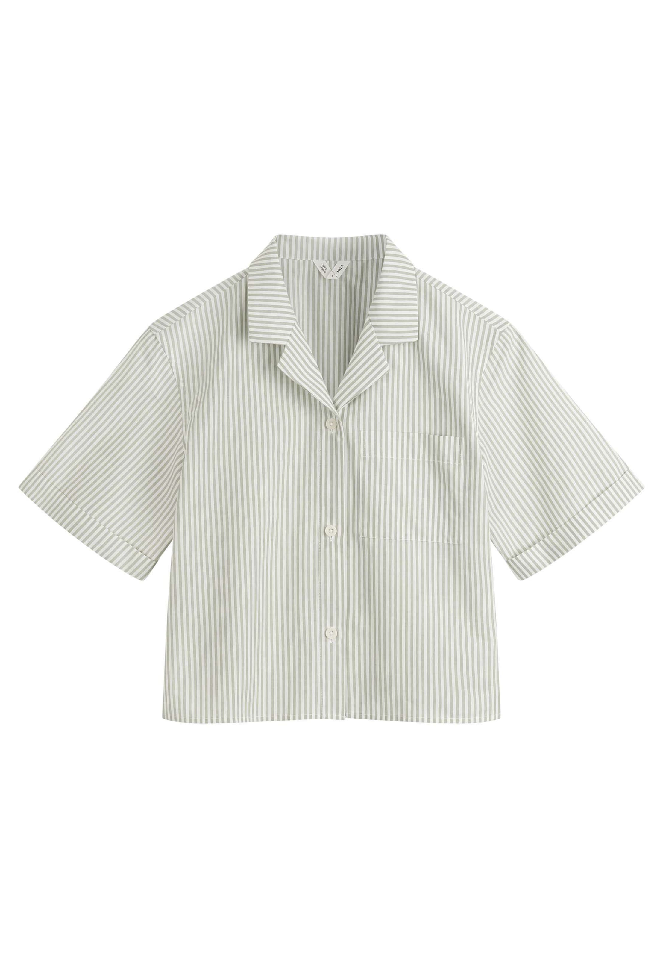 MELA Sovtröja 'HANSIKA' i grön: framsida