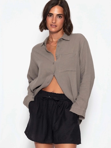 SASSYCLASSY Bluse in Grau: Vorderseite