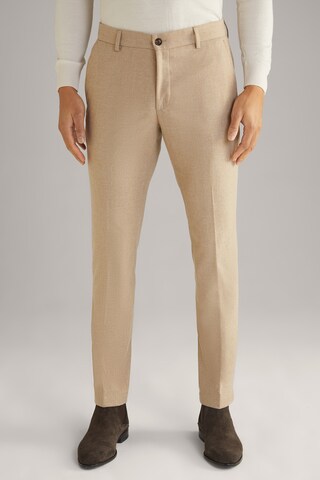 Coupe slim Pantalon chino ' Hank ' JOOP! en beige : devant