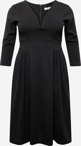 WAL G. - Vestido 'AMELIA' en negro: frente