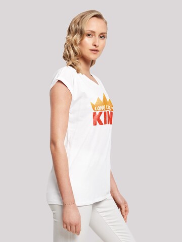 T-shirt 'Disney König der Löwen Movie Long Live The King' F4NT4STIC en blanc