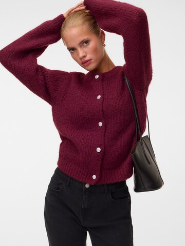 VERO MODA Gebreid vest 'VMMAYBE' in Rood: voorkant