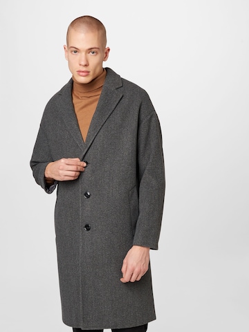 BURTON MENSWEAR LONDON Between-Seasons Coat in Grey: front