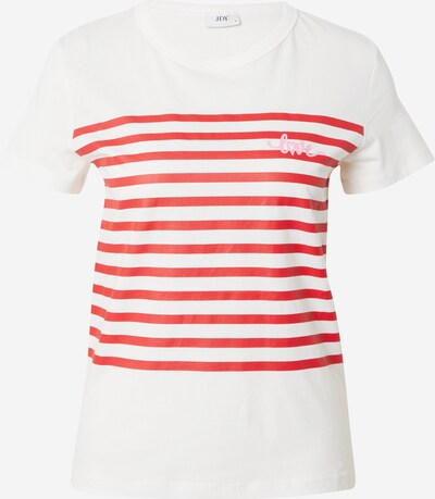 Tricou 'HANSON' JDY pe roz / roșu / alb, Vizualizare produs