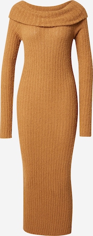 Monki Knit dress in Beige: front