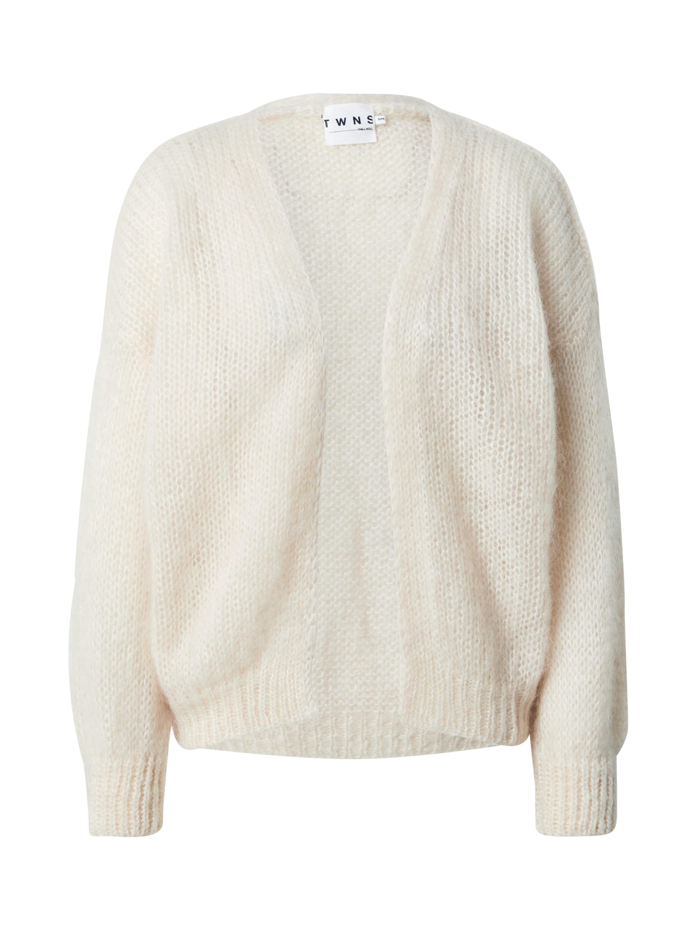 TWNS THE LABEL Knit cardigan 'Leadville' in Beige: front