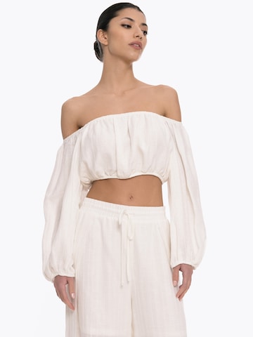 Chemisier 'Busy Line' 4TAILORS en blanc