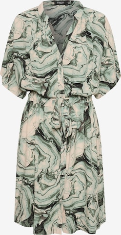 SOAKED IN LUXURY - Vestidos camiseiros 'Arowe' em verde: frente